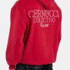 Hoodies & Sweatshirts | cernucci Hoodies & Sweatshirts Cernucci Pearl Embellished Hoodie - Red