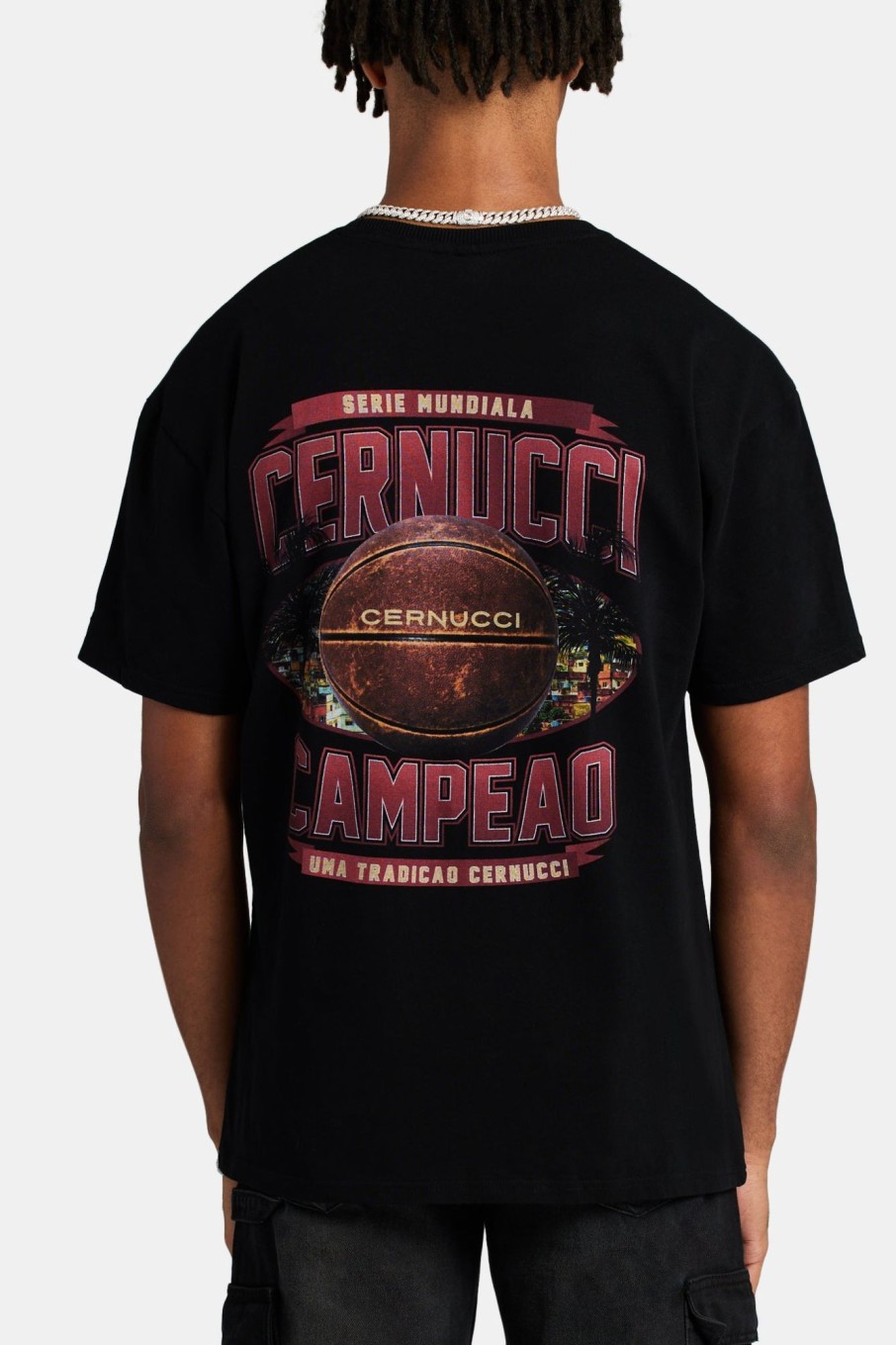 T-Shirts & Vests | cernucci T-Shirts & Vests Cernucci Campeao Graphic T-Shirt - Black