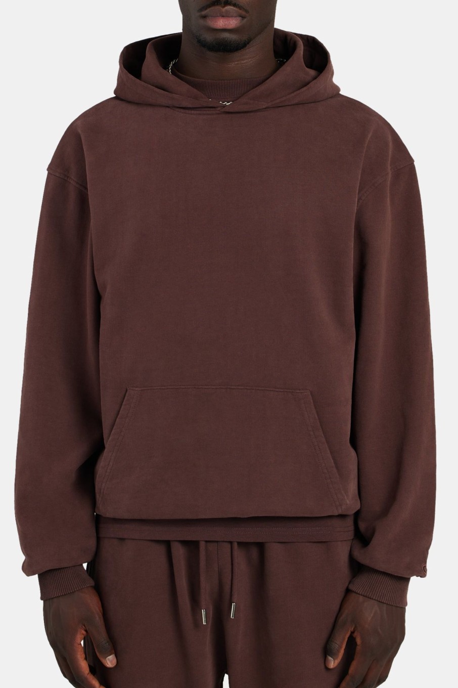 Hoodies & Sweatshirts | cernucci Hoodies & Sweatshirts Oversized Hoodie - Chestnut