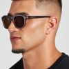 Accessories | CLO-ACC Accessories Chunky Rounded Acetate Frame Sunglasses - Brown