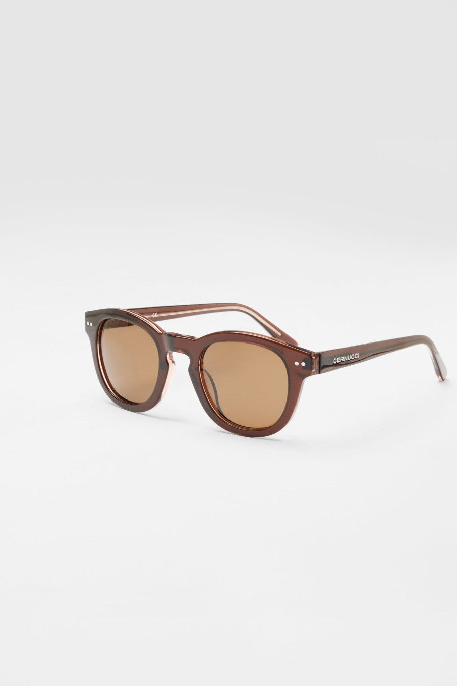 Accessories | CLO-ACC Accessories Chunky Rounded Acetate Frame Sunglasses - Brown