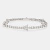 Iced Jewellery | cernucci Iced Jewellery Iced Flower Tennis Bracelet - White 3Mm