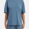 T-Shirts & Tops | CLO-TOP-TEE T-Shirts & Tops Ladies Oversized T-Shirt - Steel Blue