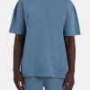 T-Shirts & Vests | cernucci T-Shirts & Vests Oversized T-Shirt - Steel Blue