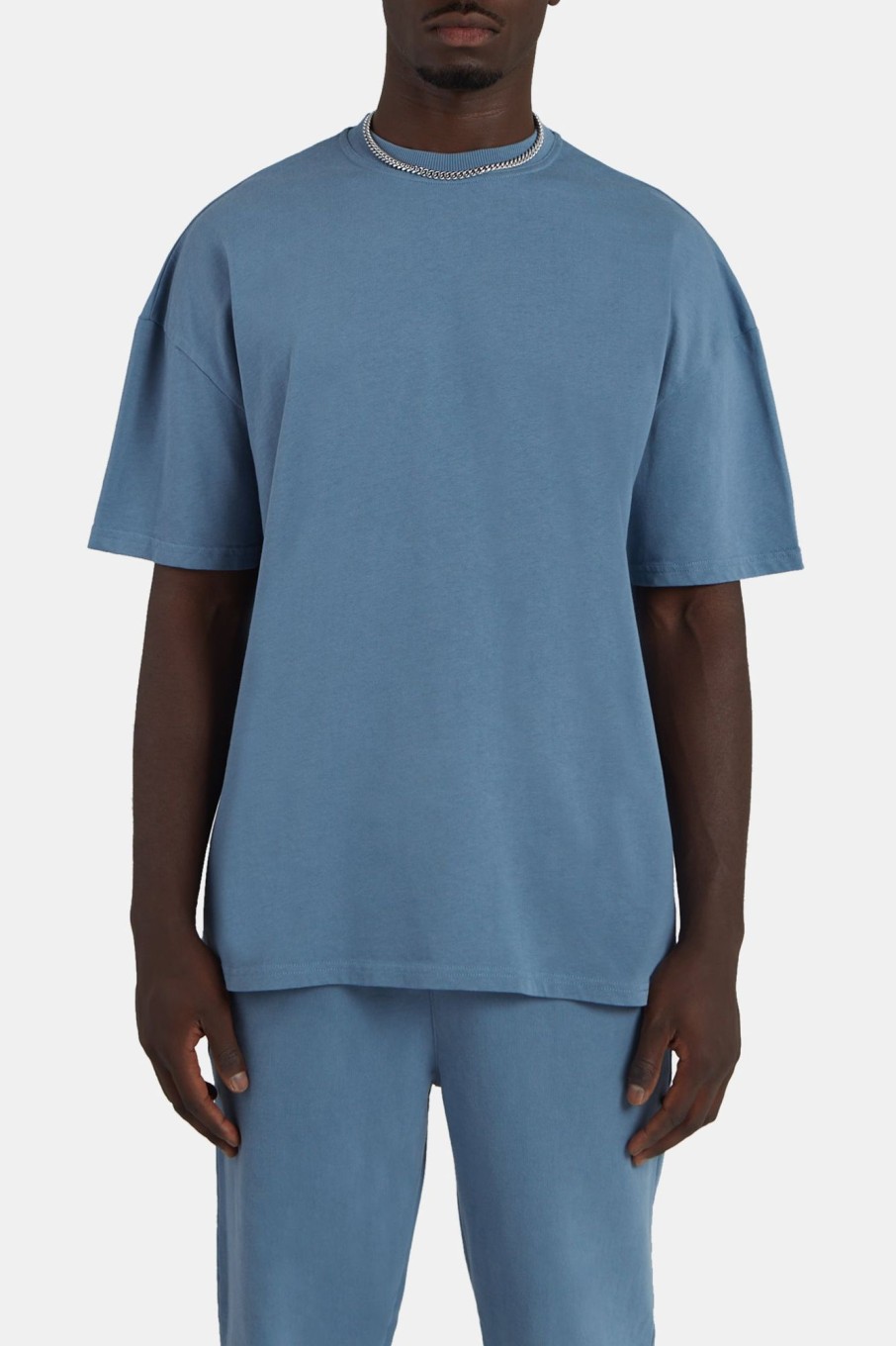 T-Shirts & Vests | cernucci T-Shirts & Vests Oversized T-Shirt - Steel Blue