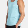 T-Shirts & Vests | cernucci T-Shirts & Vests Embroidered Slim Fit Vest - Blue