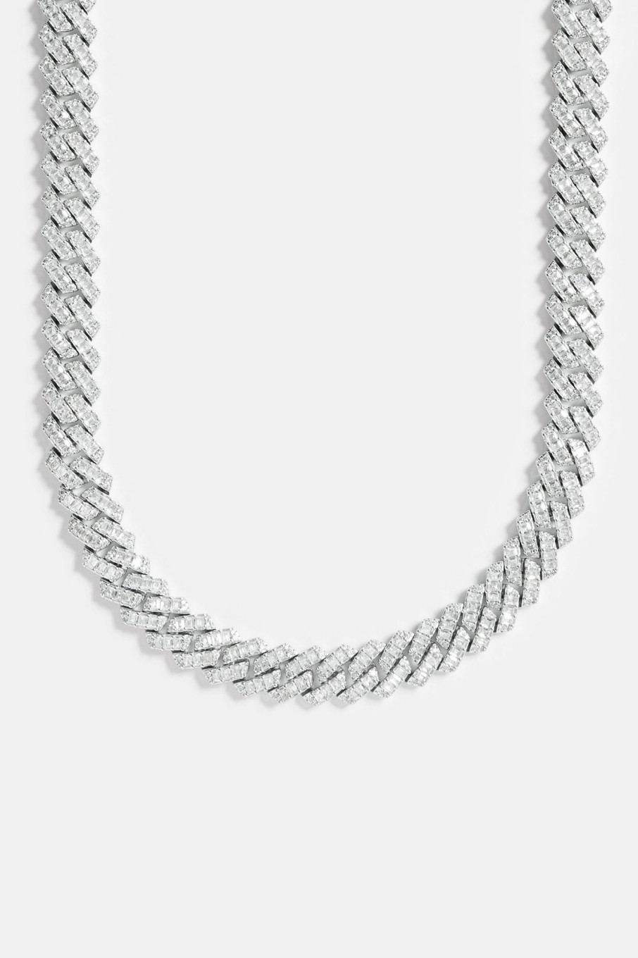 Iced Jewellery | cernucci Iced Jewellery 14Mm Baguette Prong Cuban Chain