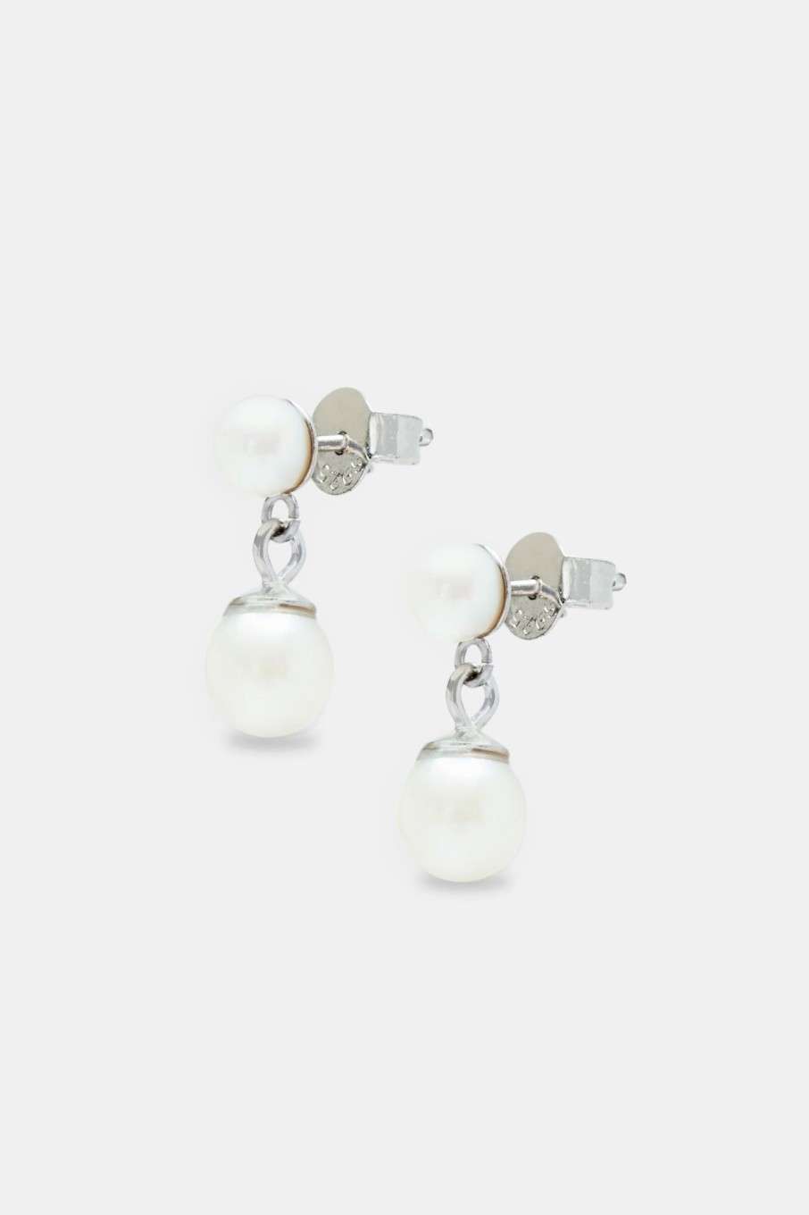 Pearls | JWL-EAR-PRL Pearls 925 3Mm U0026 6Mm Freshwater Pearl Drop Stud Earrings