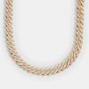 Iced Jewellery | JWL-CHN Iced Jewellery 14Mm Iced Prong Link Chain - Gold