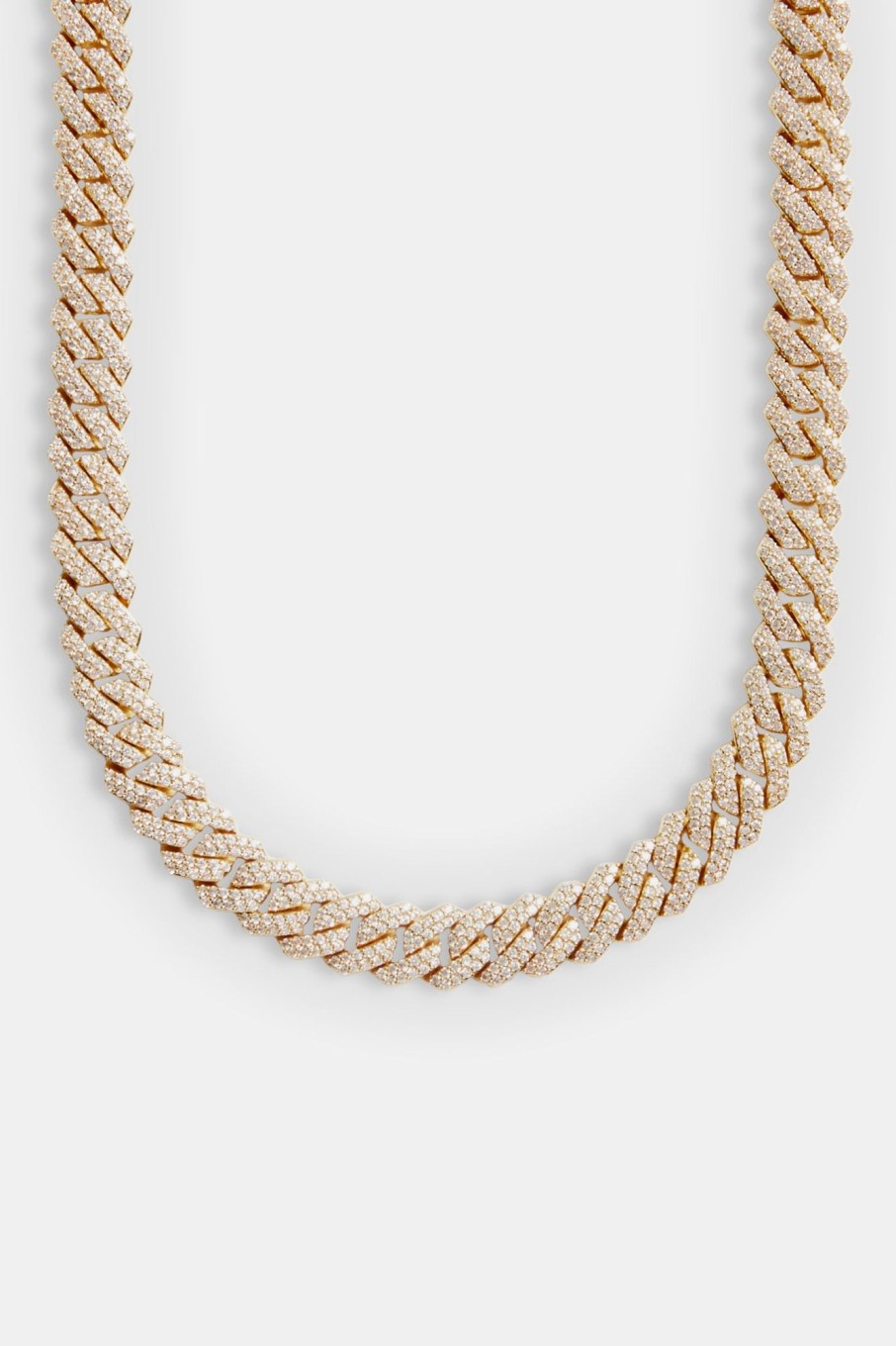 Iced Jewellery | JWL-CHN Iced Jewellery 14Mm Iced Prong Link Chain - Gold