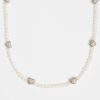 Pearls | JWL-CHN-PRL Pearls Freshwater Pearl And Iced Heart Necklace