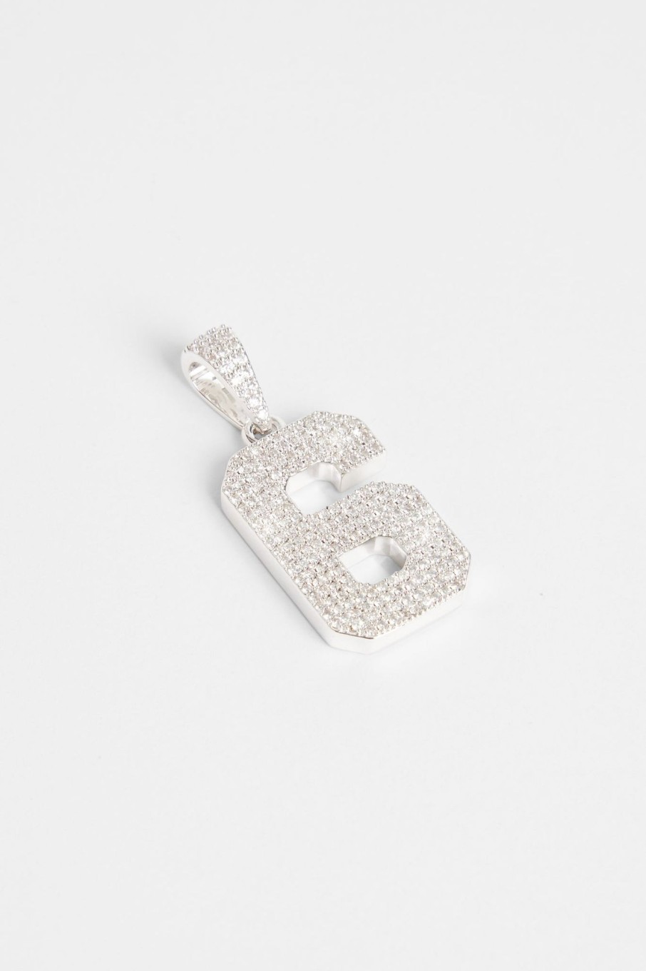 Pendants | cernucci Pendants Iced 6 Number Pendant