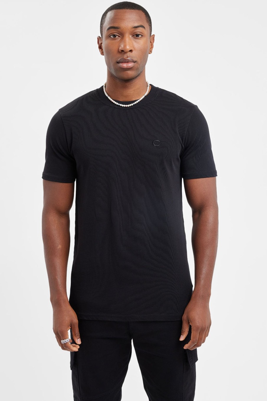 T-Shirts & Vests | CLO-TOP-TEE T-Shirts & Vests Slim Fit C T-Shirt - Black