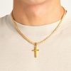 Cross Jewellery | cernucci Cross Jewellery Plain Cross Pendant - Gold