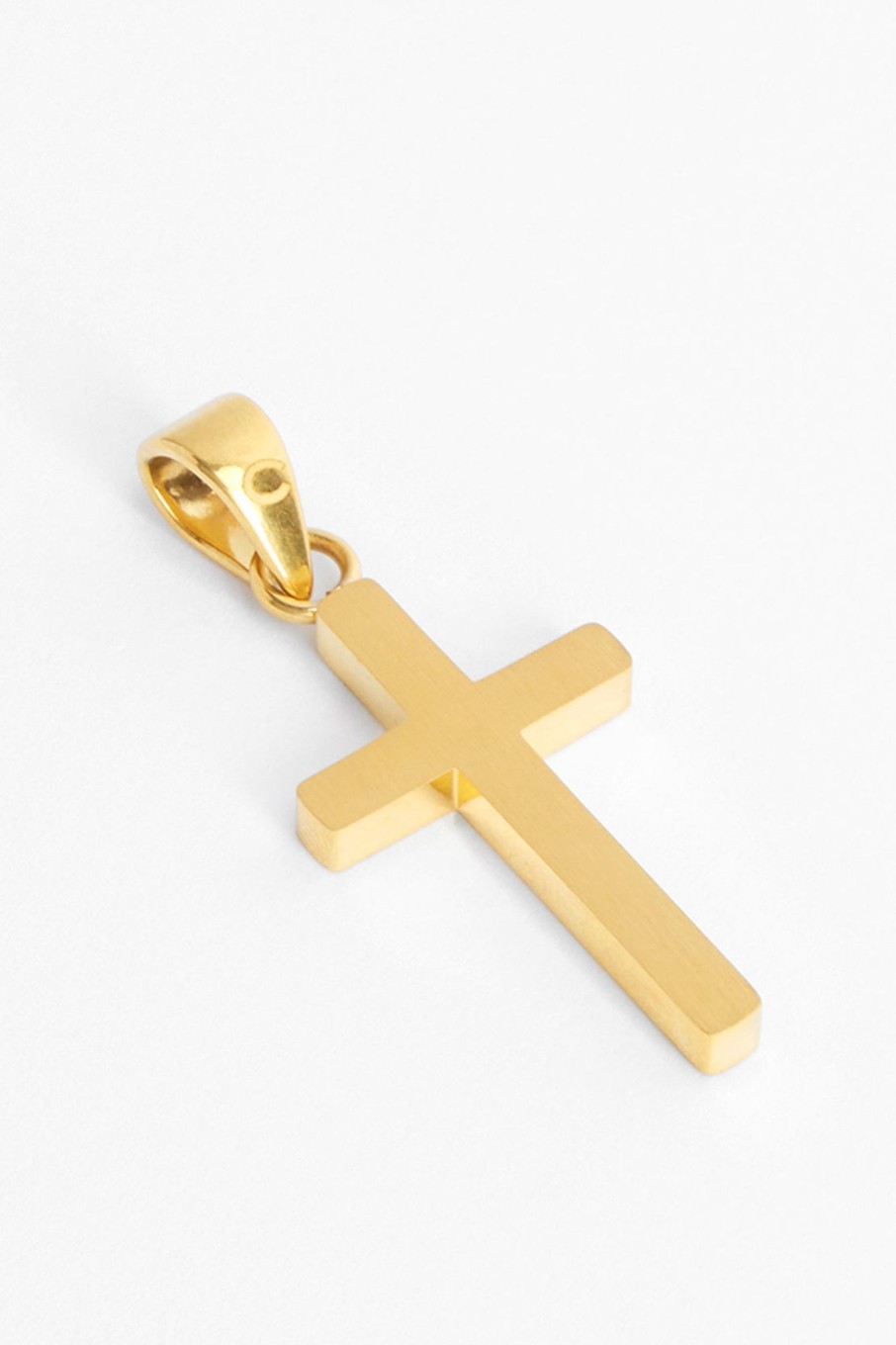 Cross Jewellery | cernucci Cross Jewellery Plain Cross Pendant - Gold