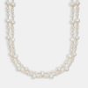 Pearl Necklaces & Bracelets | cernucci Pearl Necklaces & Bracelets Freshwater Pearl Double Layer Necklace - White