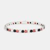 Bracelets & Bangles | cernucci Bracelets & Bangles 5Mm Casino Tennis Bracelet - Red