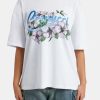 T-Shirts & Tops | CLO-TOP-TEE T-Shirts & Tops Oversized Floral Graphic T-Shirt - White