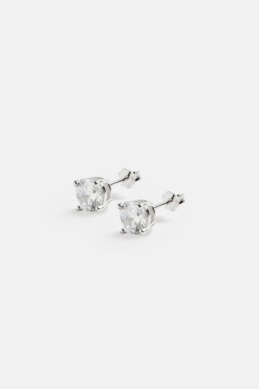 Cernucci X Phil Foden | cernucci Cernucci X Phil Foden Round Cut Stud Earrings 6Mm - Silver