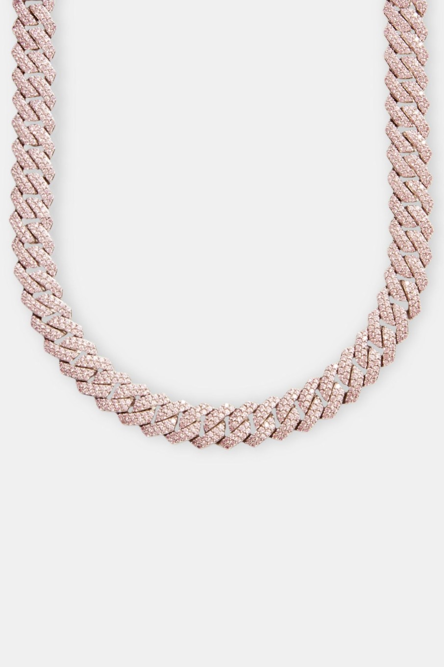 Chokers | JWL-CHN Chokers 14Mm Pink Prong Cuban Chain Choker