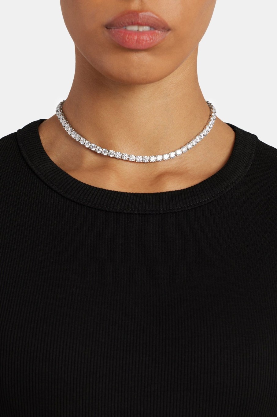 Iced Jewellery | JWL-CHN Iced Jewellery 5Mm Tennis Chain Choker