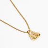 Necklaces | cernucci Necklaces 3Mm Boxing Glove Cuban Chain Necklace - Gold