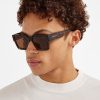 Accessories | CLO-ACC Accessories Oversized Thick Frame Acetate Sunglasses - Brown