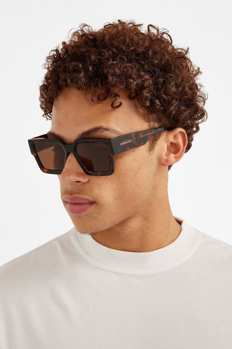 Accessories | CLO-ACC Accessories Oversized Thick Frame Acetate Sunglasses - Brown