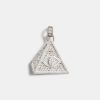 Pendants | cernucci Pendants 50Mm Iced Baguette Cz Pyramid Pendant