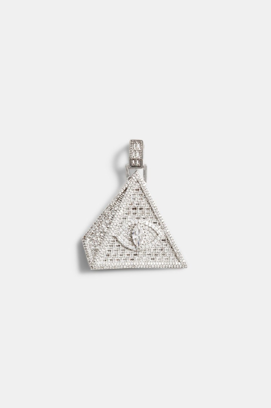 Pendants | cernucci Pendants 50Mm Iced Baguette Cz Pyramid Pendant