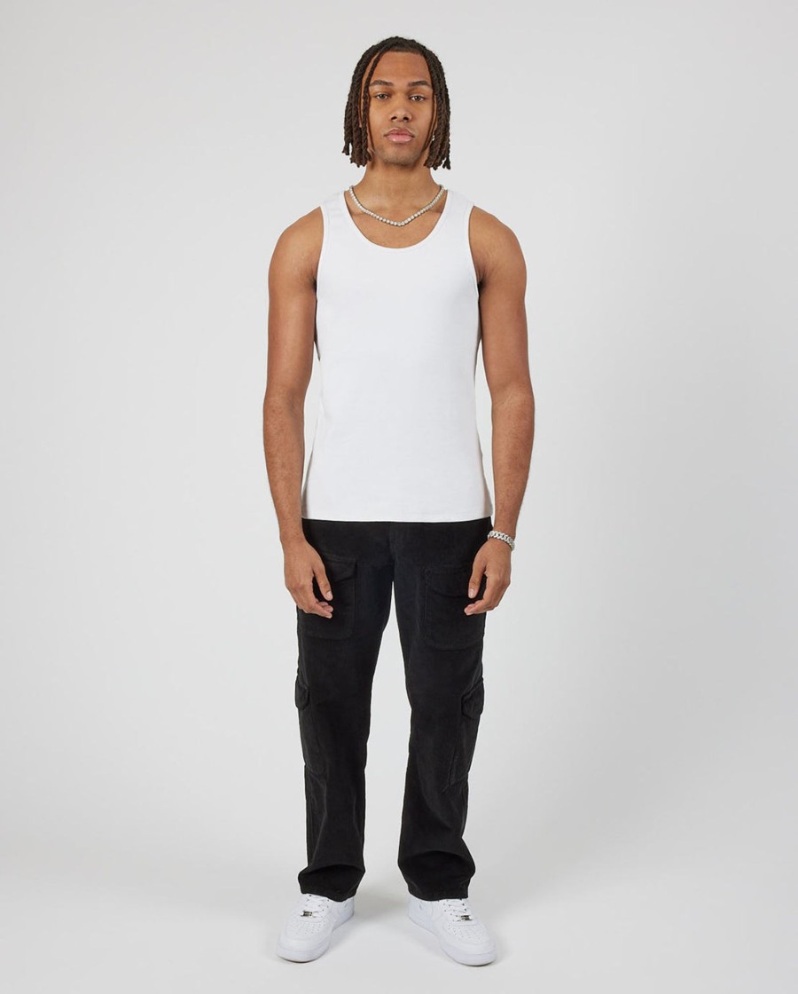 T-Shirts & Vests | CLO-TOP-TEE T-Shirts & Vests Slim Ribbed Vest - White