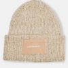 Accessories | cernucci Accessories Cernucci Woven Label Beanie - Beige