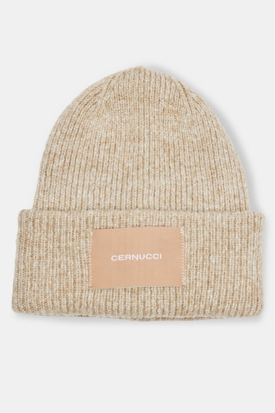 Accessories | cernucci Accessories Cernucci Woven Label Beanie - Beige