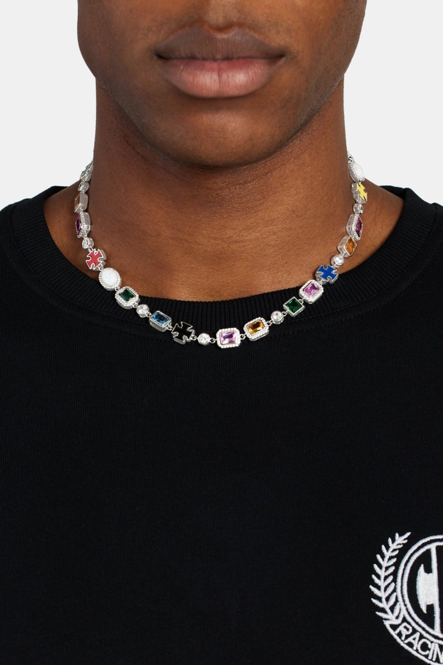 Cernucci X Phil Foden | cernucci Cernucci X Phil Foden Multi Gemstone Motif Necklace