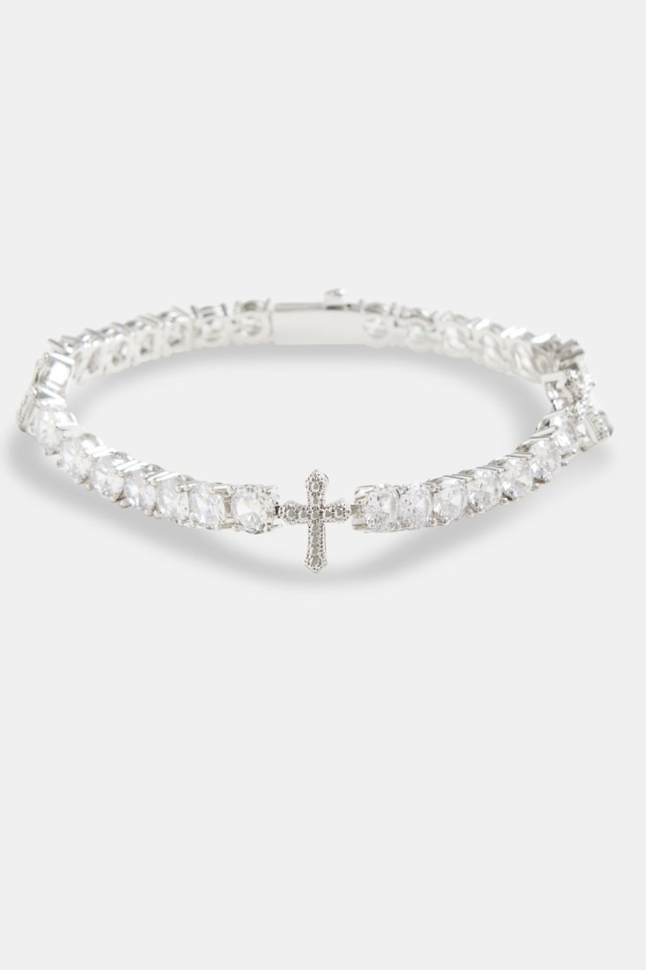 Iced Jewellery | JWL-BRA Iced Jewellery Iced Cz Cross Tennis Bracelet