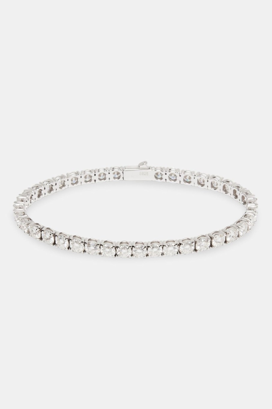 925 Sterling Silver | cernucci 925 Sterling Silver Moissanite 5Mm Tennis Bracelet