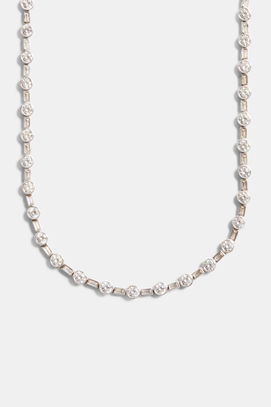 Chains | JWL-CHN Chains 6Mm Iced Cz Mixed Shape Choker