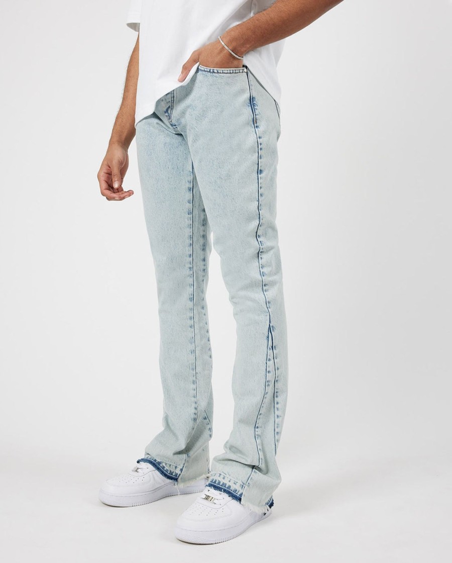 Jeans | CLO-BOT-DEN Jeans Relaxed Panelled Jeans - Light Blue