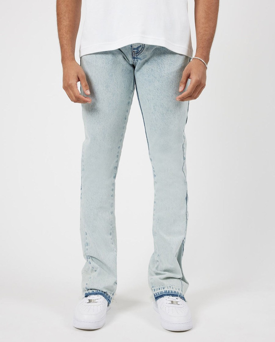 Jeans | CLO-BOT-DEN Jeans Relaxed Panelled Jeans - Light Blue