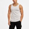 T-Shirts & Vests | CLO-TOP-TEE T-Shirts & Vests Cernucci Muscle Fit Ribbed Vest - White