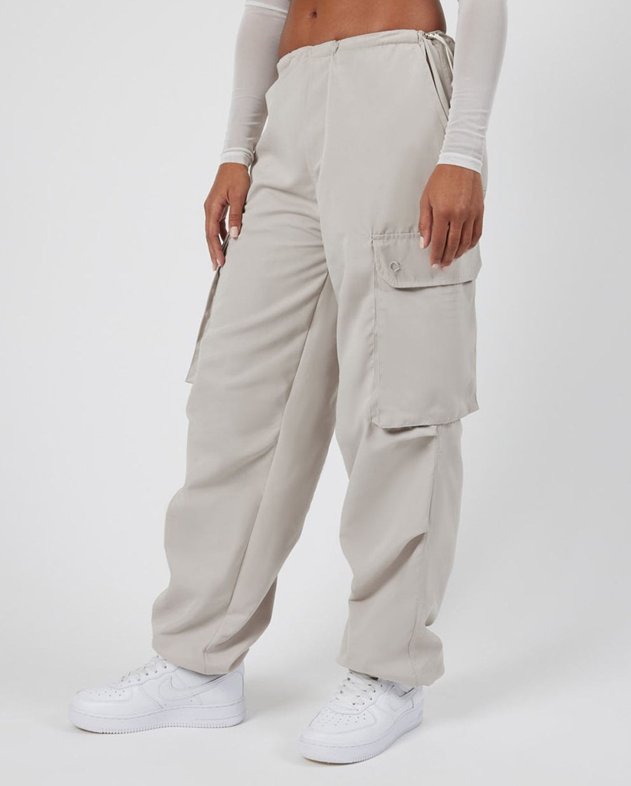 Trousers & Joggers | CLO-BOT-TRO Trousers & Joggers Cernucci Cargo Parachute Trouser - Stone