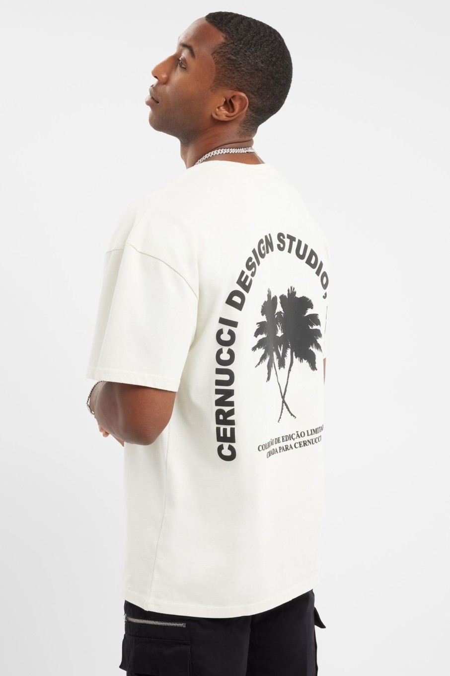 T-Shirts & Vests | CLO-TOP-TEE T-Shirts & Vests Oversized Palm T-Shirt - Cream