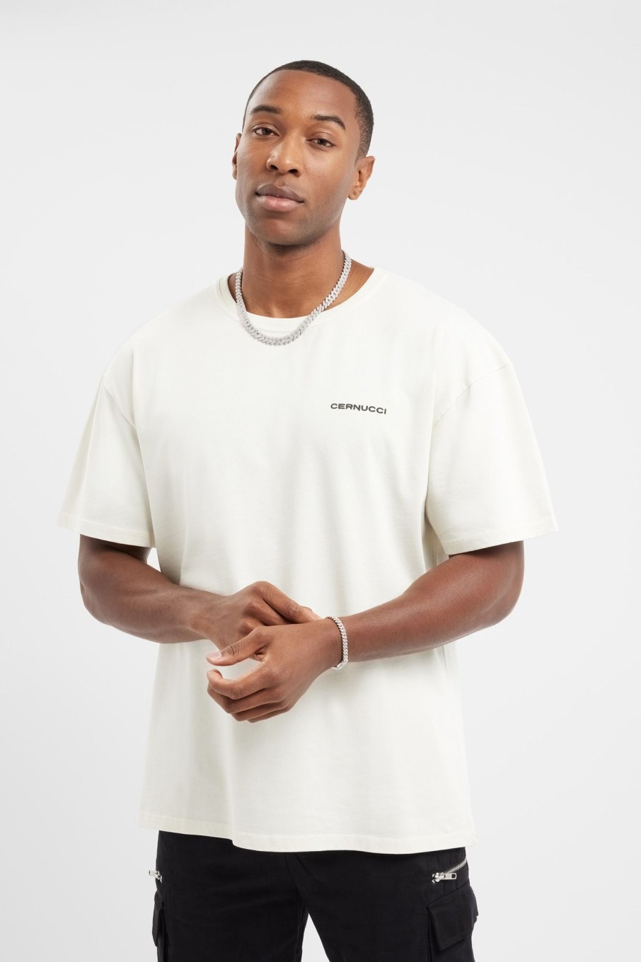 T-Shirts & Vests | CLO-TOP-TEE T-Shirts & Vests Oversized Palm T-Shirt - Cream