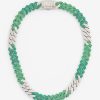 Chains | cernucci Chains 14Mm Iced Green Gradient Cuban Chain