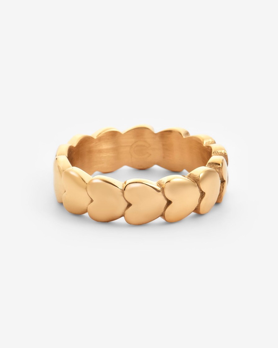 Rings | cernucci Rings Infinity Heart Ring - Gold