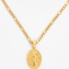 Necklaces | cernucci Necklaces 20Mm St Christopher Necklace - Gold