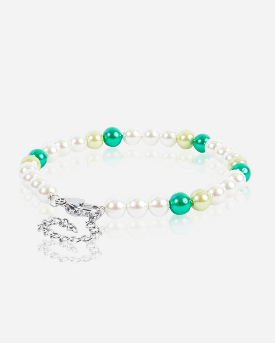 Pearls | JWL-BRA-PRL Pearls 6Mm Pearl Bracelet - Green Alternate