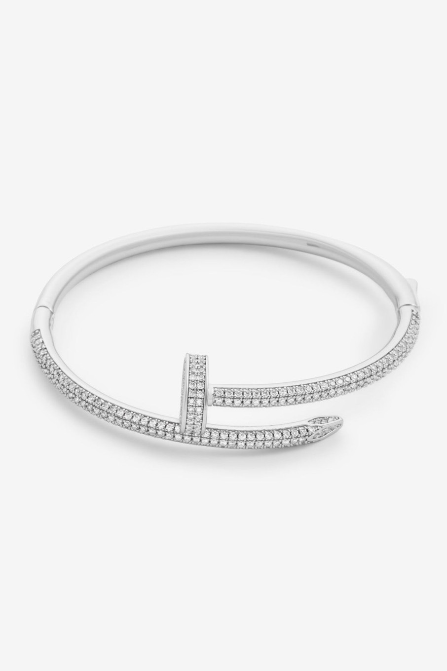 Iced Jewellery | cernucci Iced Jewellery 4Mm Iced Pave Bangle