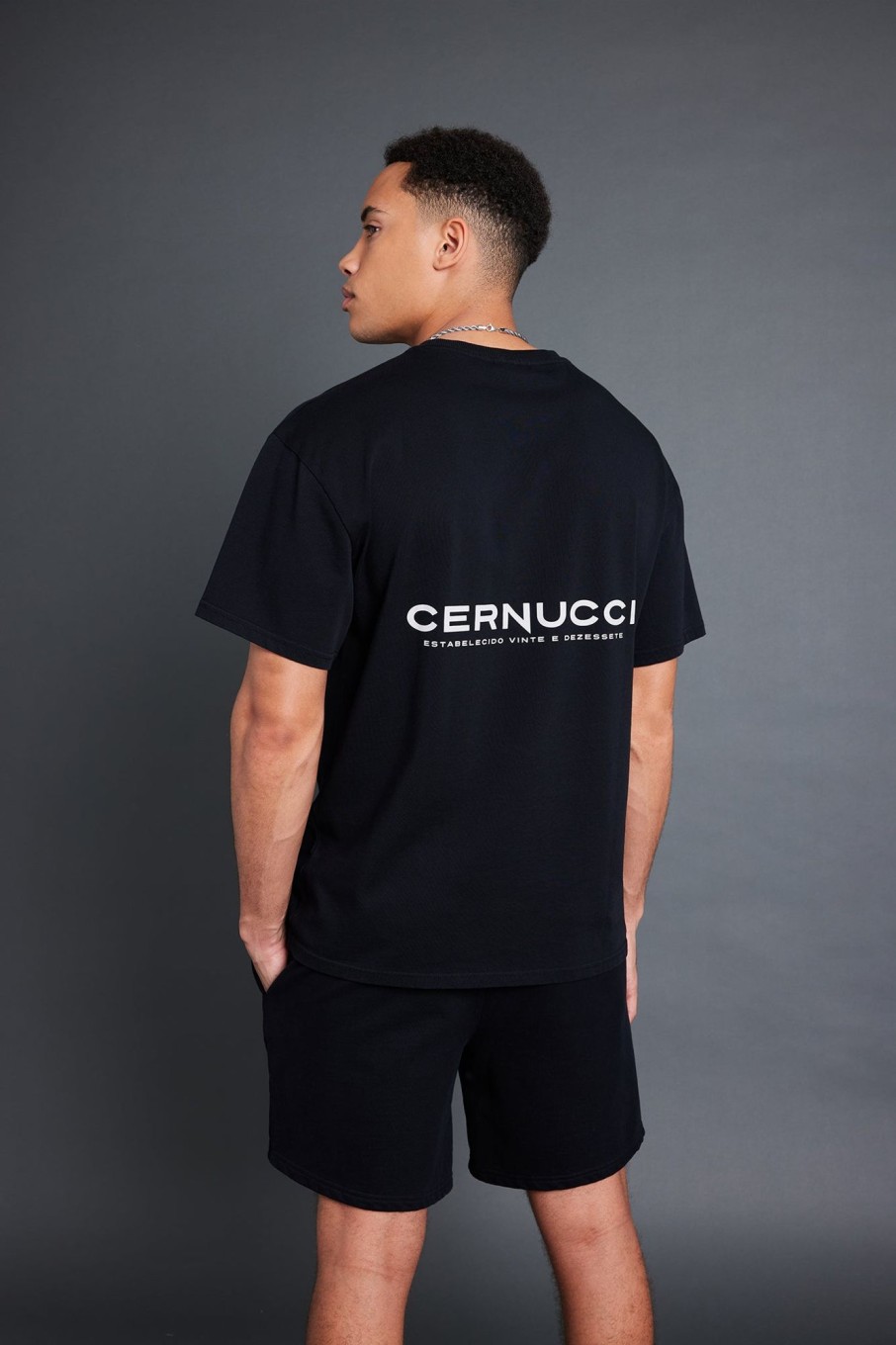 T-Shirts & Vests | cernucci T-Shirts & Vests Oversized T-Shirt - Black