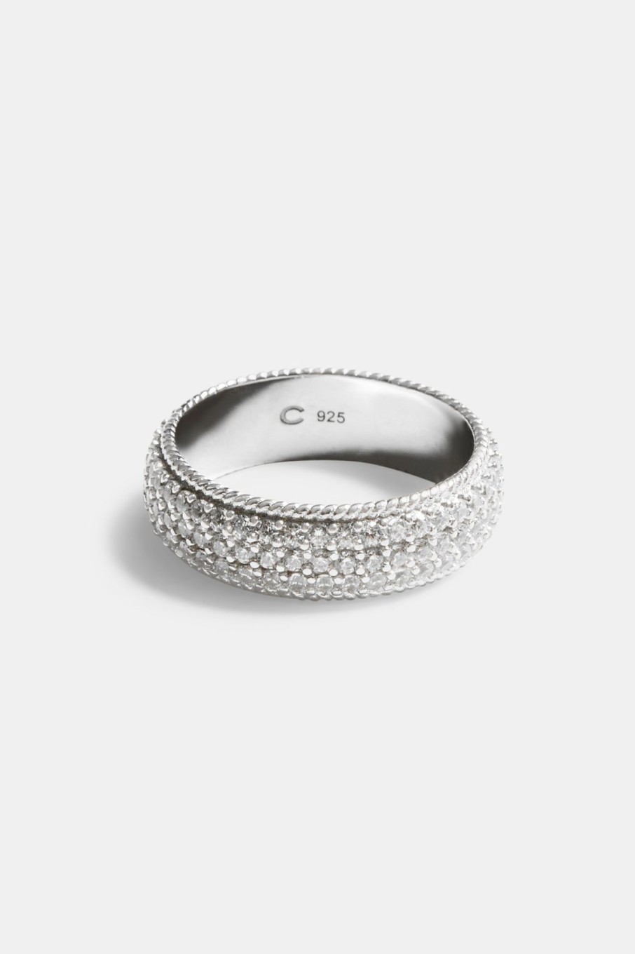 Rings | cernucci Rings Sterling Silver Iced Cz Pave Ring